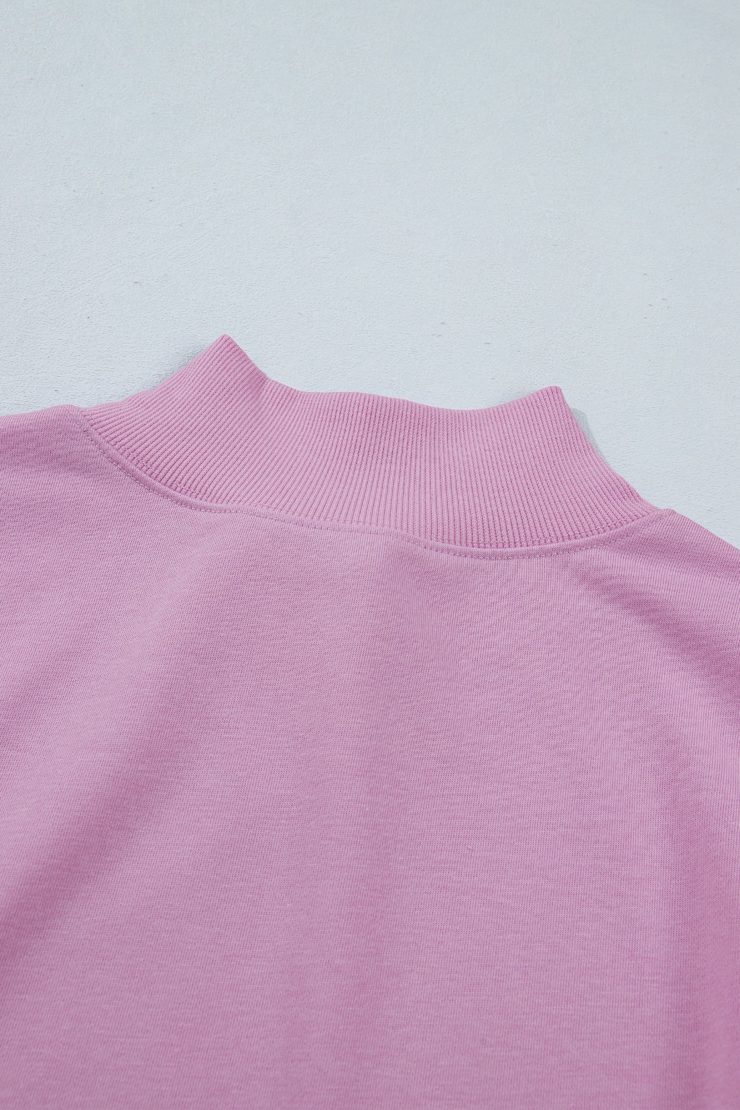 Phalaenopsis Solid Color High Neck Cap Sleeve Loose Top