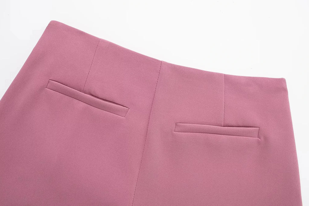 HXAO Women's Skort High Waist Brown Skirt Pants Stylish Summer Pink Black Mini Skirt Shorts Asymmetric Casual Off White Skort