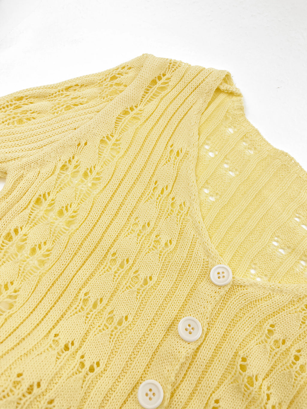 Tuularose Spring Knitted Cardigan Female Solid V-Neck Hollow Out Short Knitted Top Fashion Casual Loose Commuter Female T-Shirt