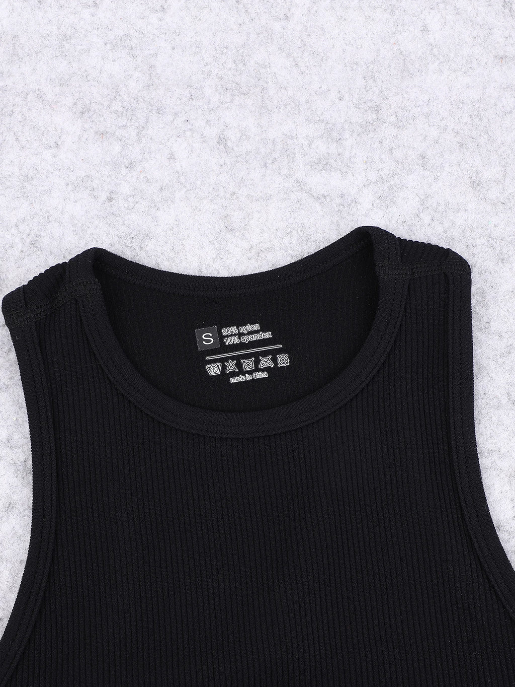 Seamless knitted high-elastic belly-baring yoga vest sleeveless casual sexy ribbed vest nylon quick-drying running fitness sport